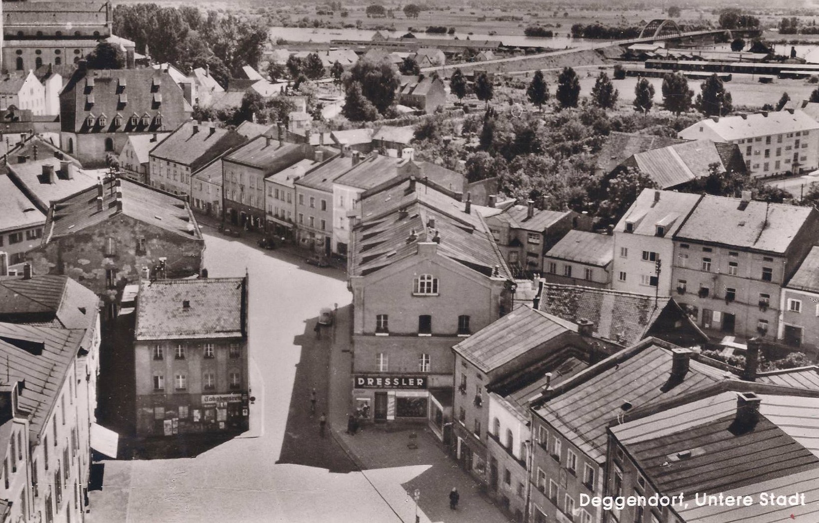 historisches Foto unterer Stadplatz Deggendorf